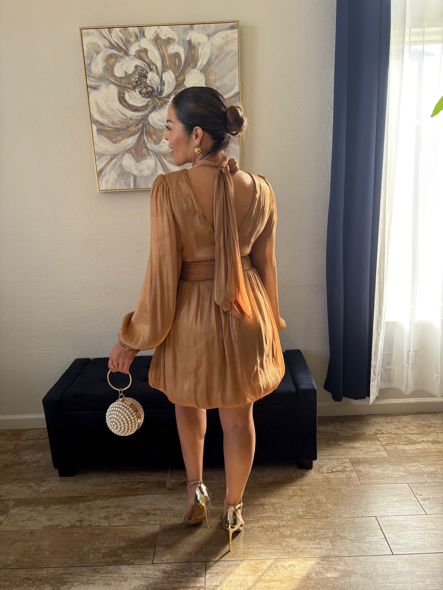 Golden Girl mini dress